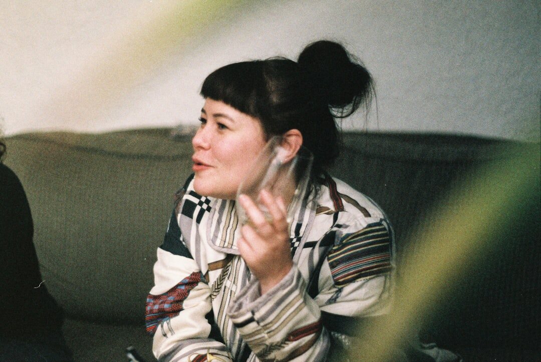 woman listening attentively