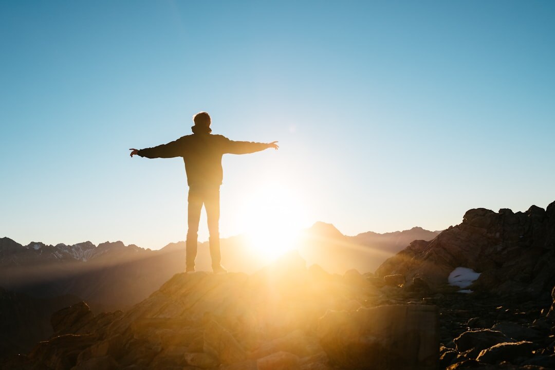 person achieving personal goals